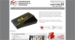 Desktop Screenshot of cardboardproducts.com.au