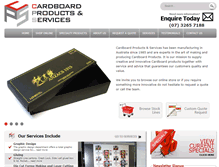 Tablet Screenshot of cardboardproducts.com.au